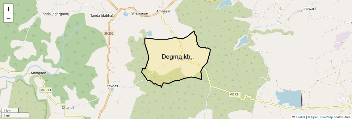 Location Map of Degma kh, Nagpur