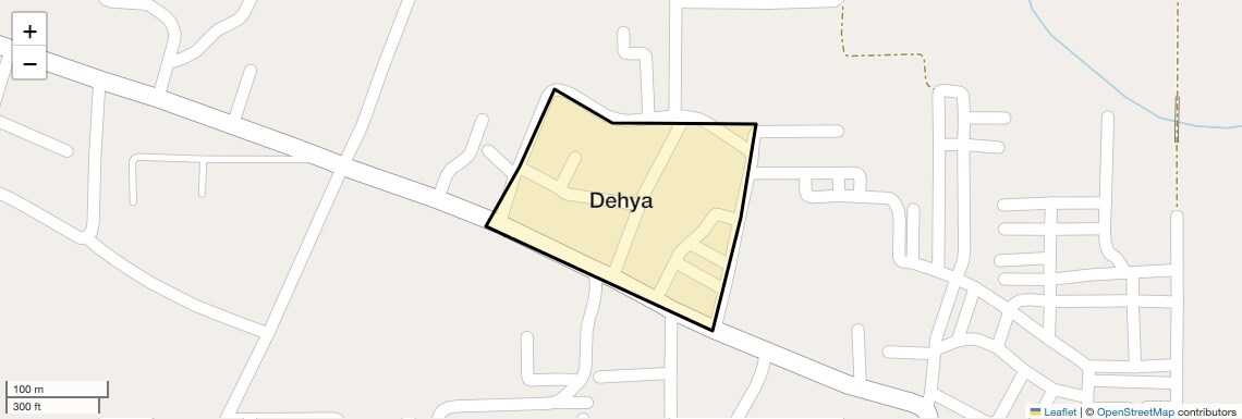 Location Map of Dehya, Faridabad