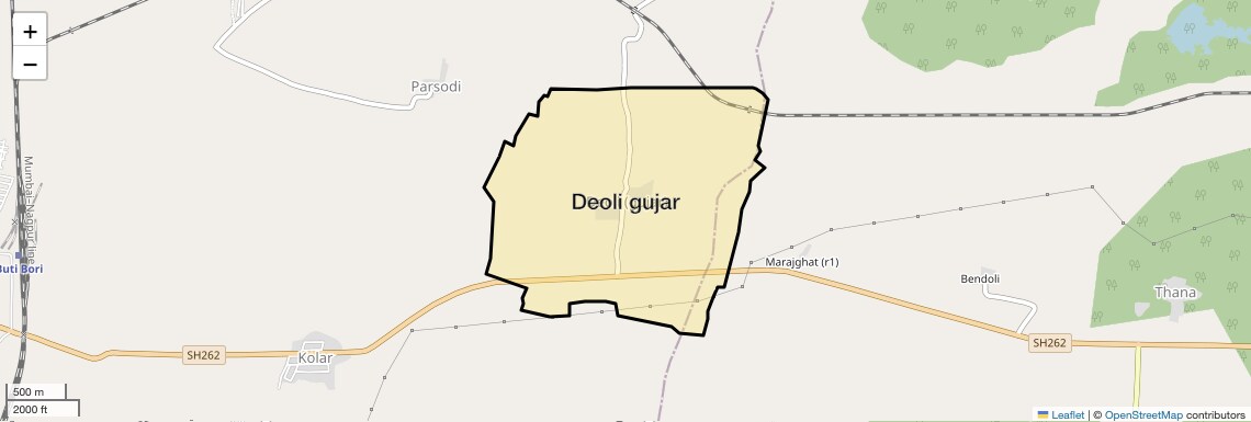 Location Map of Deoli gujar, Nagpur