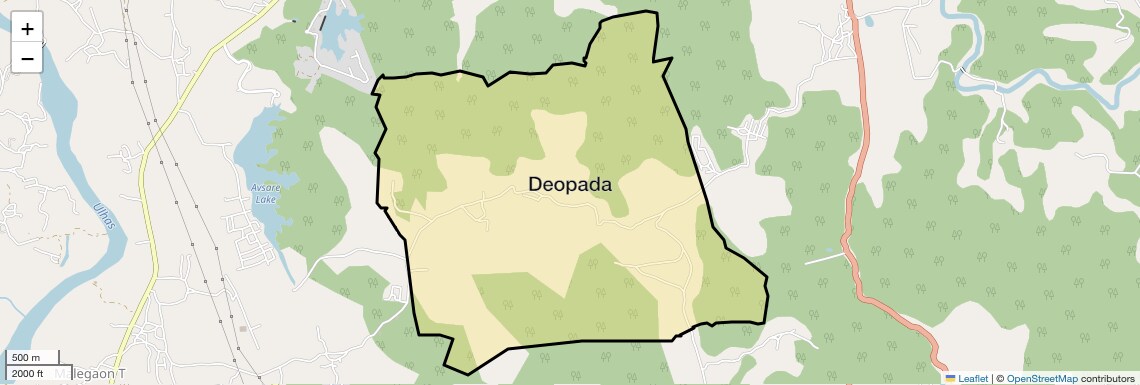 Location Map of Deopada, Navi Mumbai