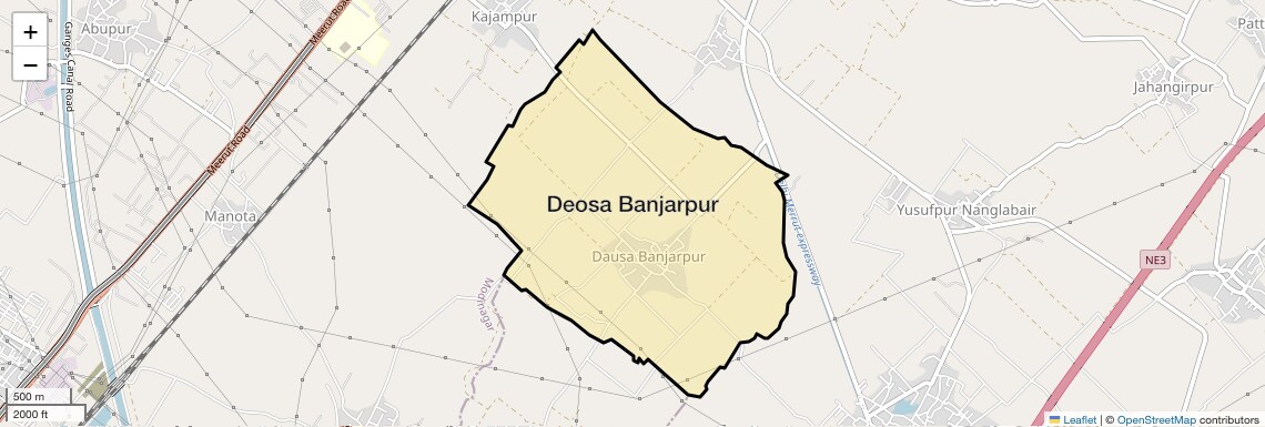 Location Map of Deosa Banjarpur, Ghaziabad