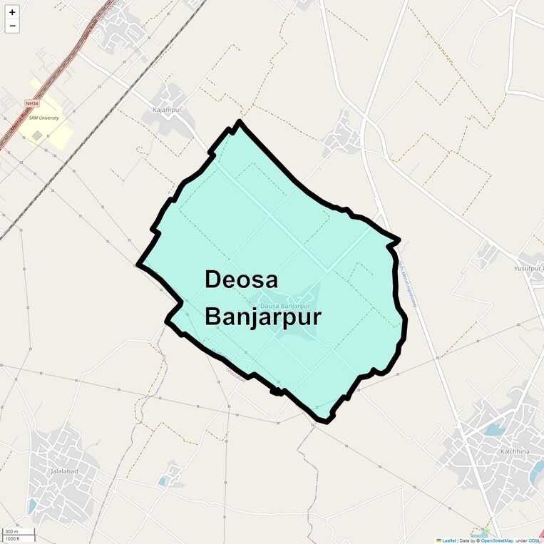 Location Map of Deosa Banjarpur