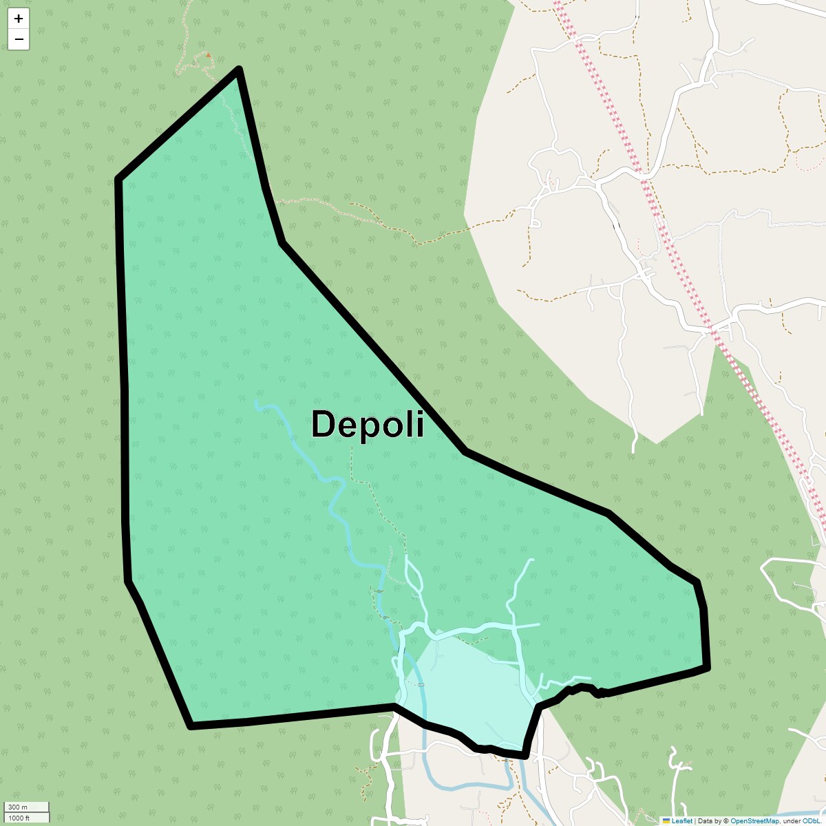 Location Map of Depoli, Thane