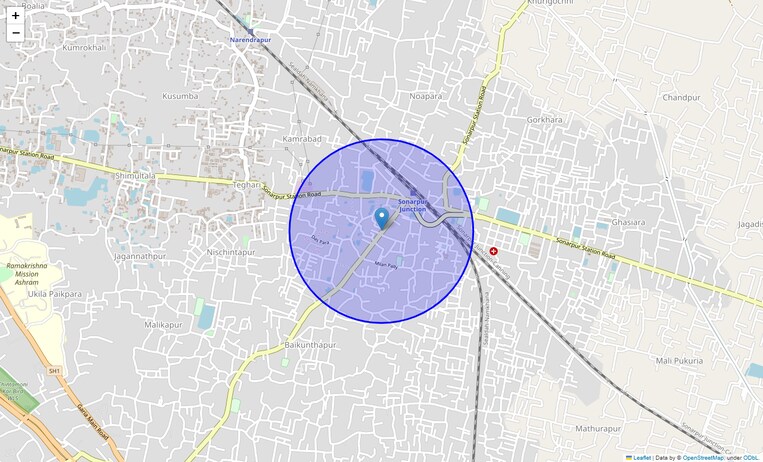 Location Map of Deshbandhu Park