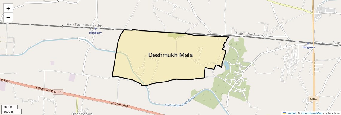 Location Map of Deshmukh Mala, Pune