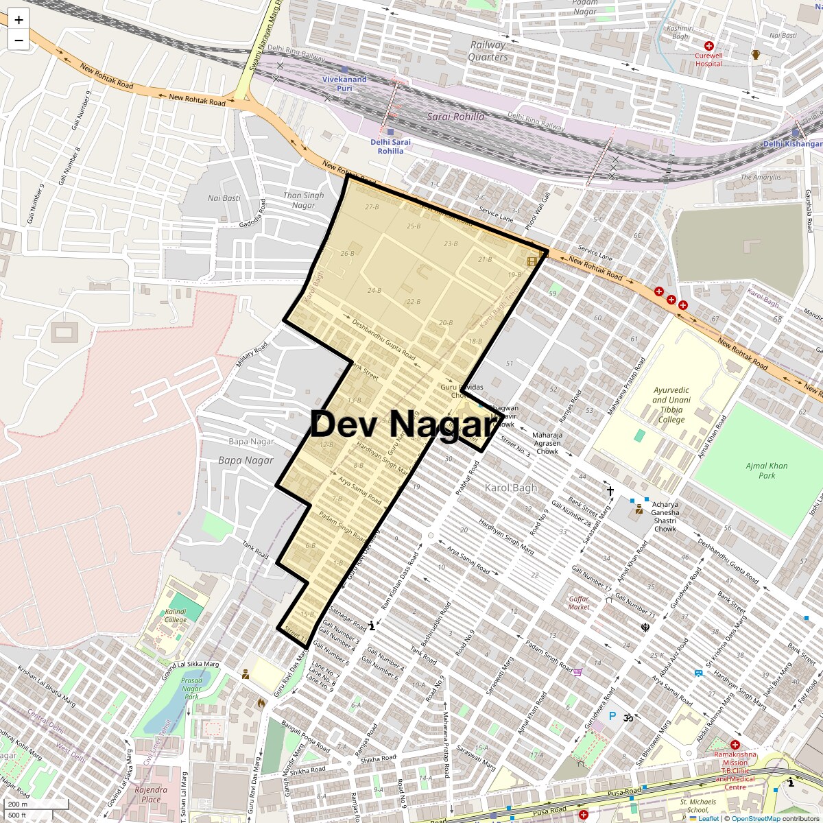 Check Time Travel of Dev Nagar, Delhi