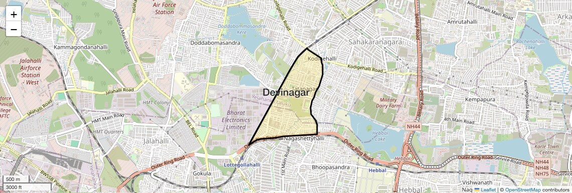 Devinagar Map