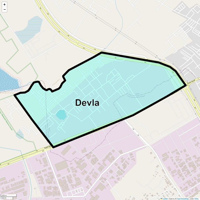 Location Map of Devla