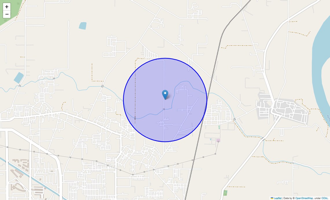 Location Map of Dhadar, Faridabad