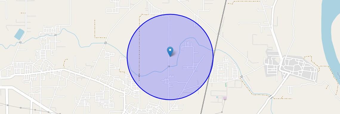 Location Map of Dhadar, Faridabad