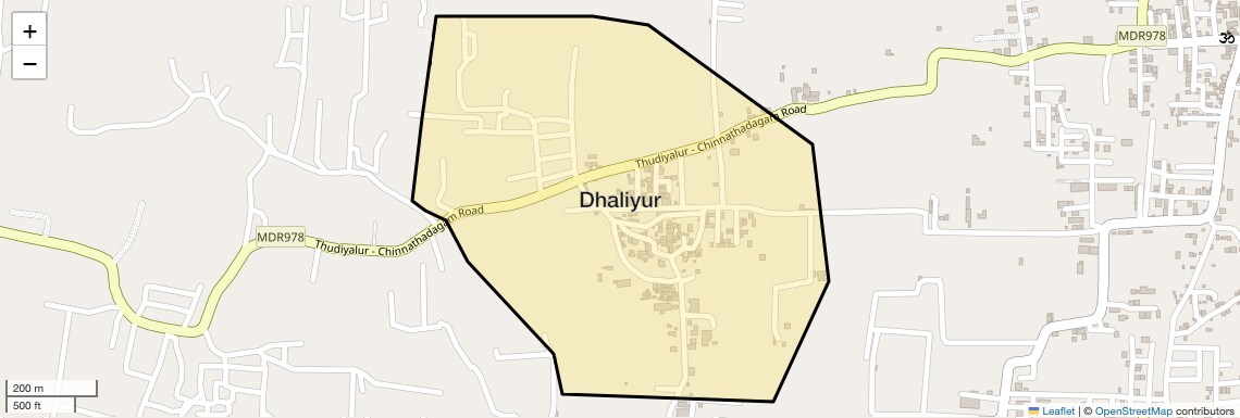 Dhaliyur Map