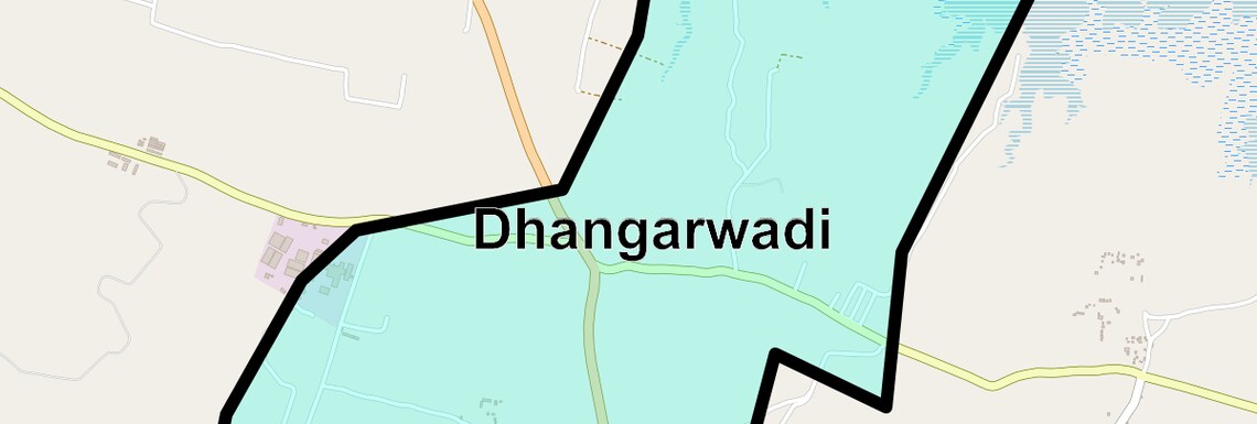 Location Map of Dhangarwadi, Pune