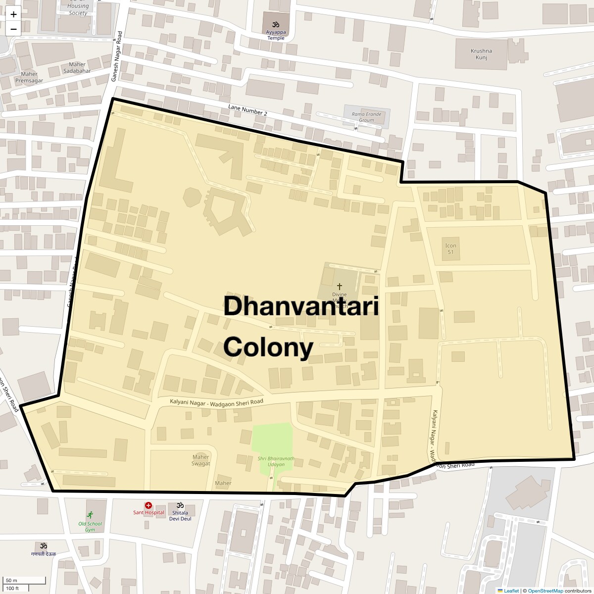 Check Time Travel of Dhanvantari Colony, Pune