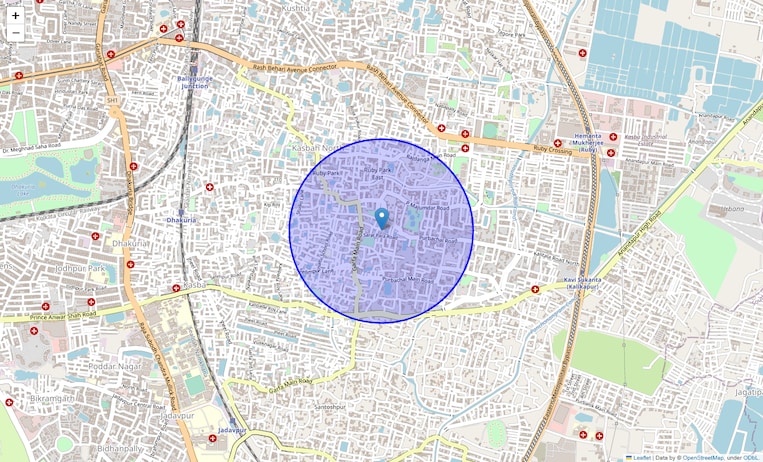 Location Map of Dhapa