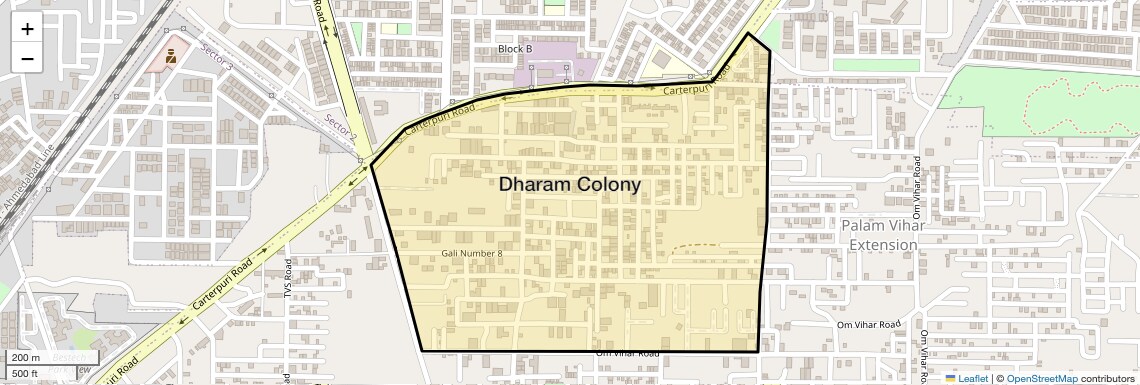 Check Time Travel of Dharam Colony, Gurgaon