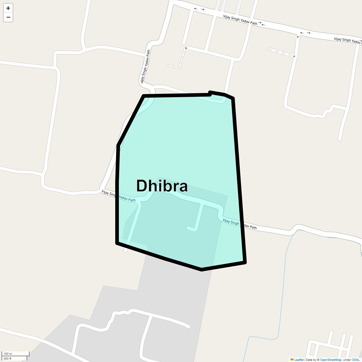 Location Map of Dhibra, Patna