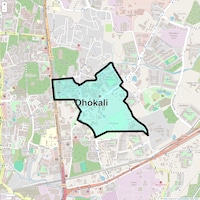 Dhokali Map