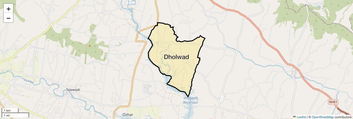 Location Map of Dholwad, Pune