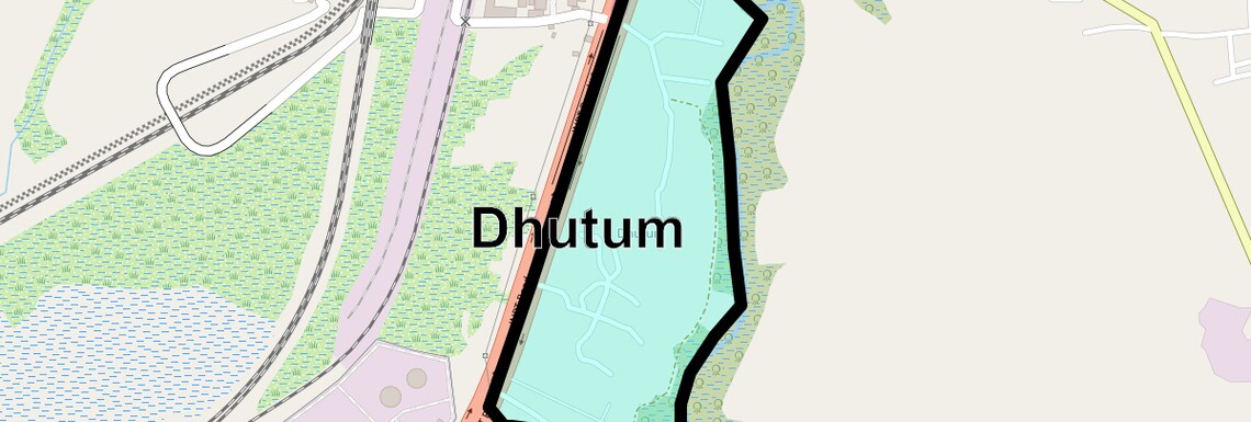 Location Map of Dhutum, Navi Mumbai