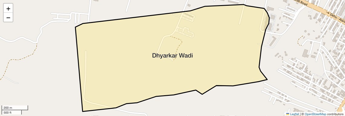 Location Map of Dhyarkar Wadi, Pune