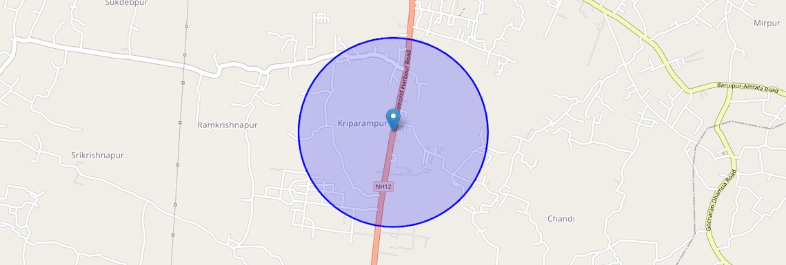 Location Map of Diamond Harbour Road, Kolkata