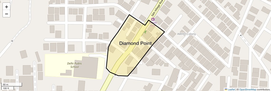 Location Map of Diamond Point, Hyderabad