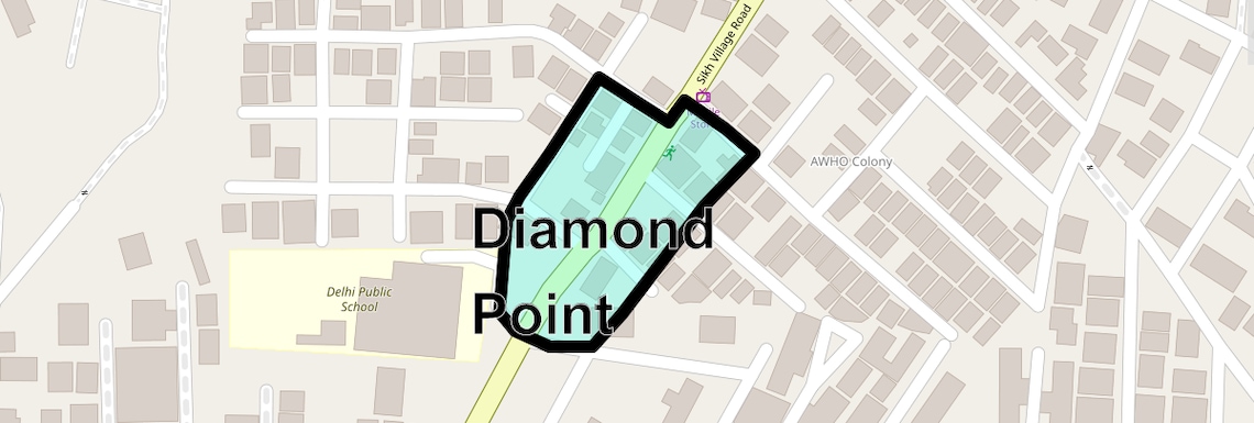 Location Map of Diamond Point, Hyderabad