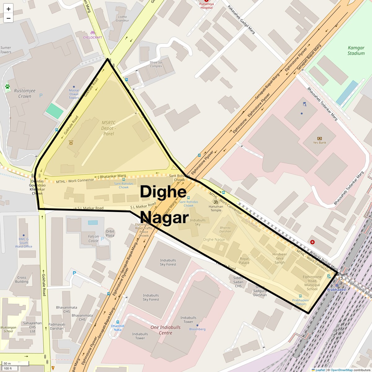 Check Time Travel of Dighe Nagar, Mumbai
