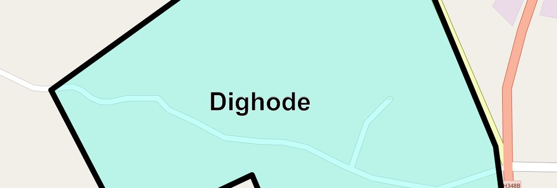 Location Map of Dighode, Navi Mumbai