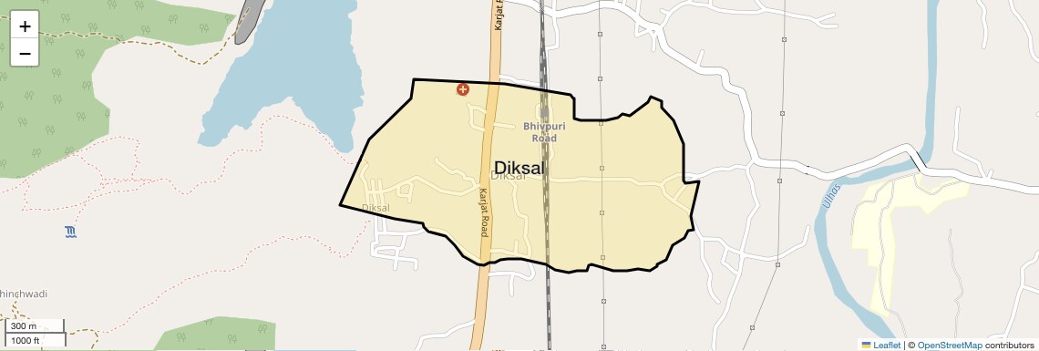 Location Map of Diksal, Navi Mumbai