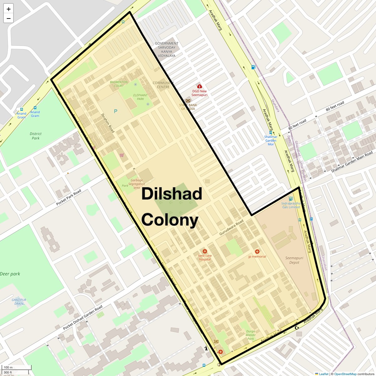 Check Time Travel of Dilshad Colony, Delhi