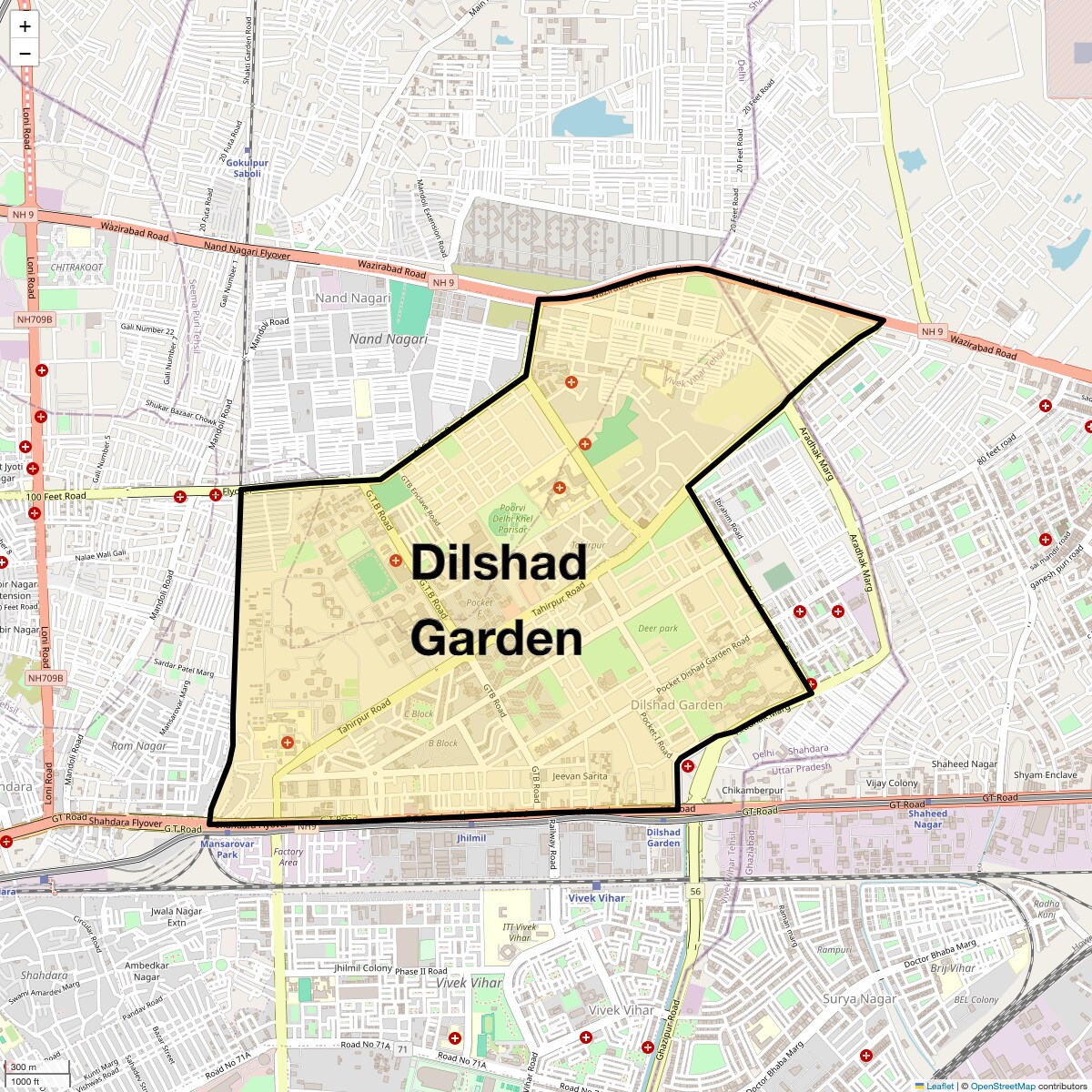 Check Time Travel of Dilshad Garden, Delhi