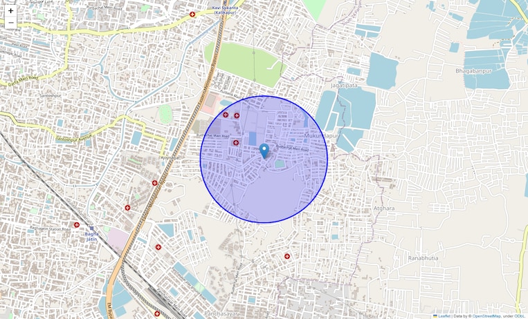 Location Map of Dinesh Nagar
