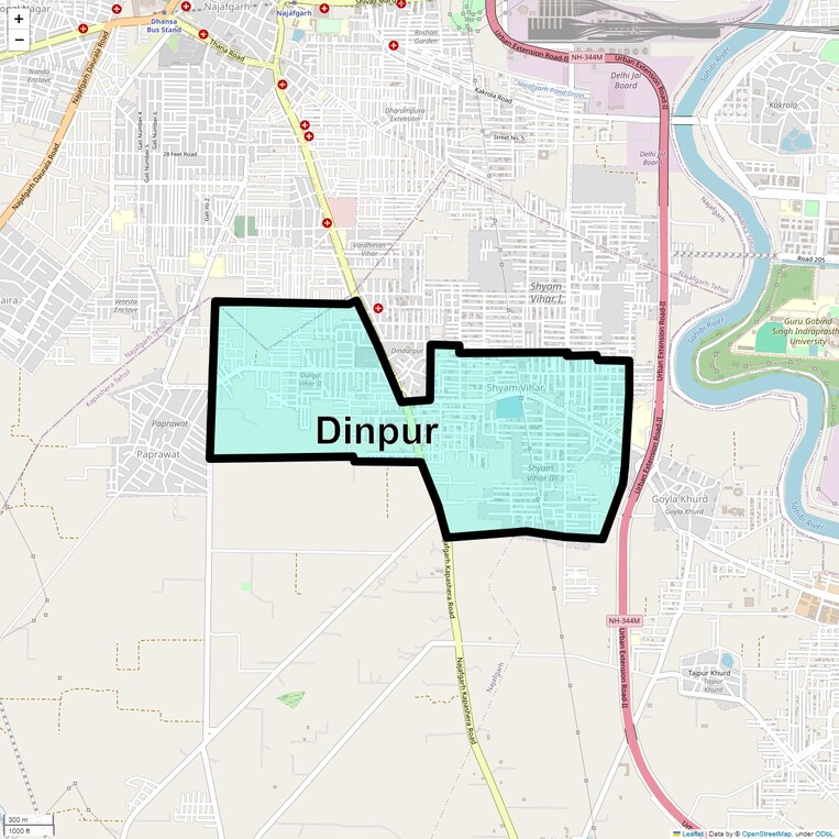 Location Map of Dinpur