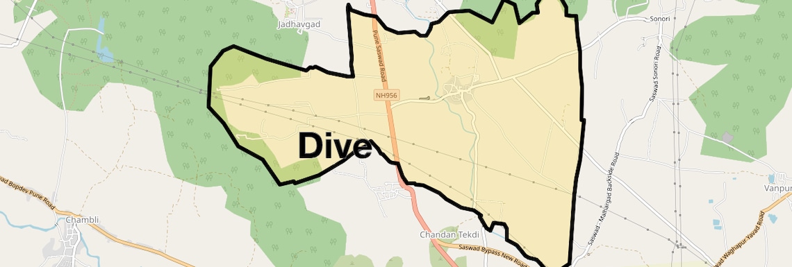 Location Map of Dive, Pune