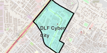 Location Map of Dlf Cyber City, Gurgaon