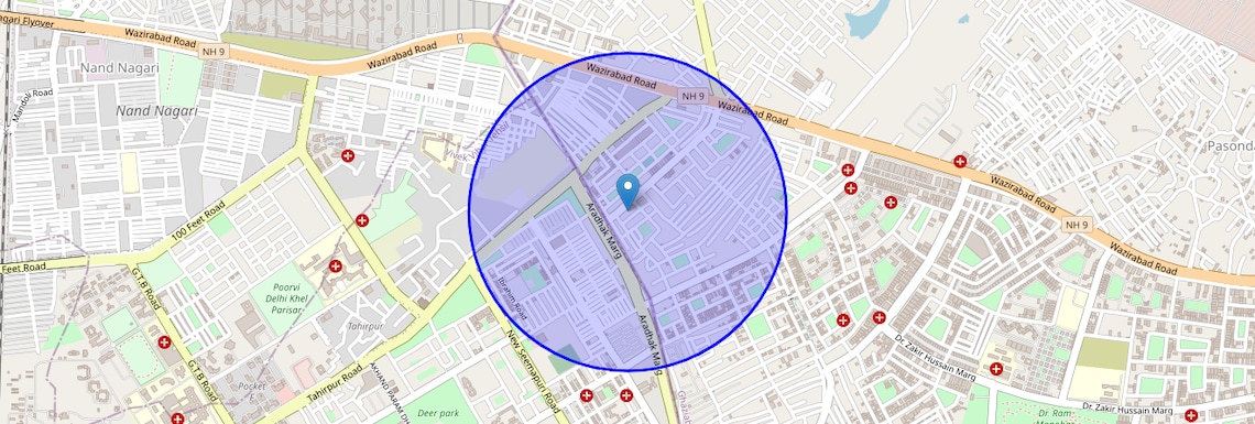 Location Map of Dlf Dilshad Extension, Ghaziabad