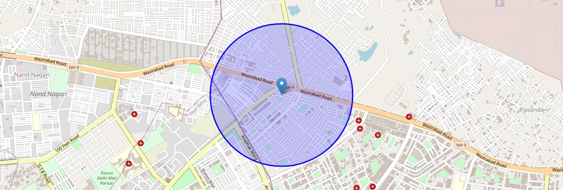 Location Map of Dlf Dilshad Plaza, Ghaziabad