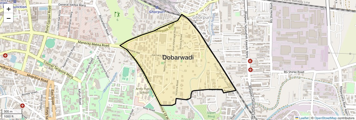 Location Map of Dobarwadi, Pune
