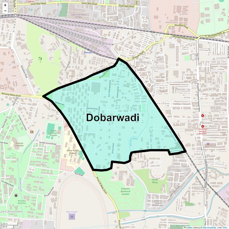 Location Map of Dobarwadi