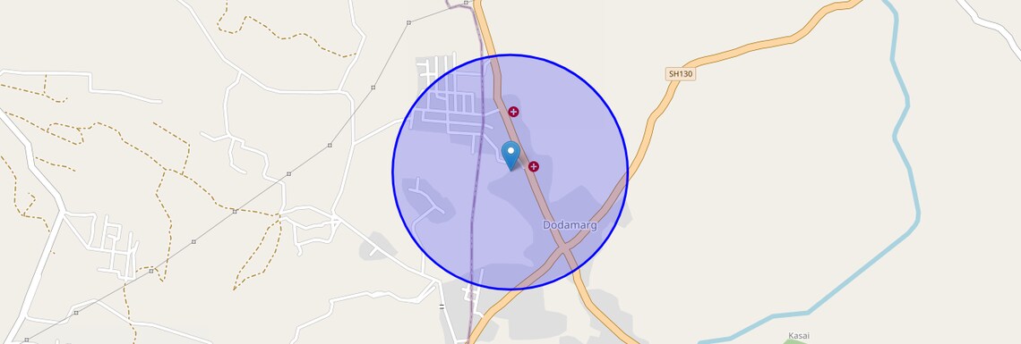 Location Map of Dodamarg, Goa