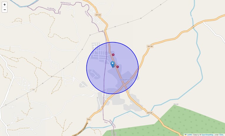 Location Map of Dodamarg