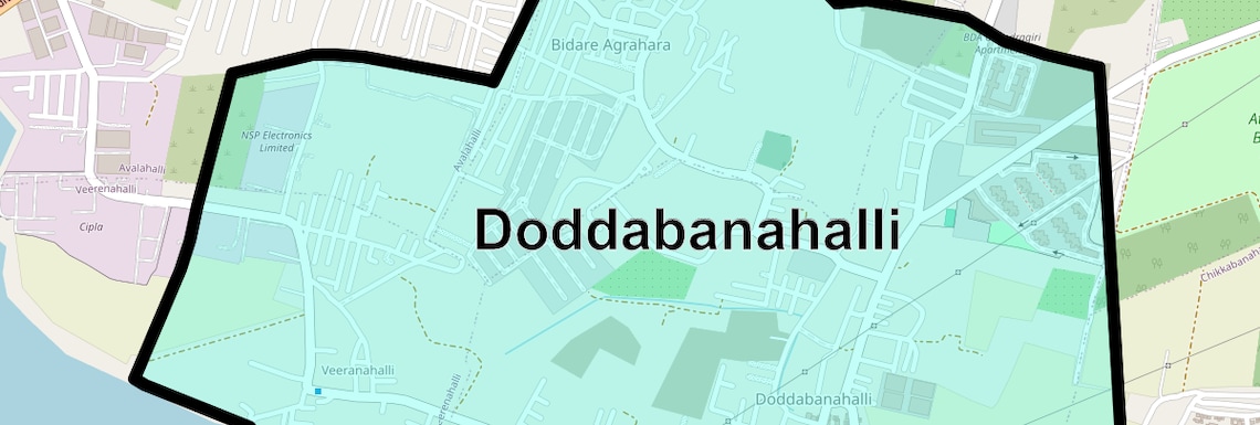 Location Map of Doddabanahalli, Bangalore