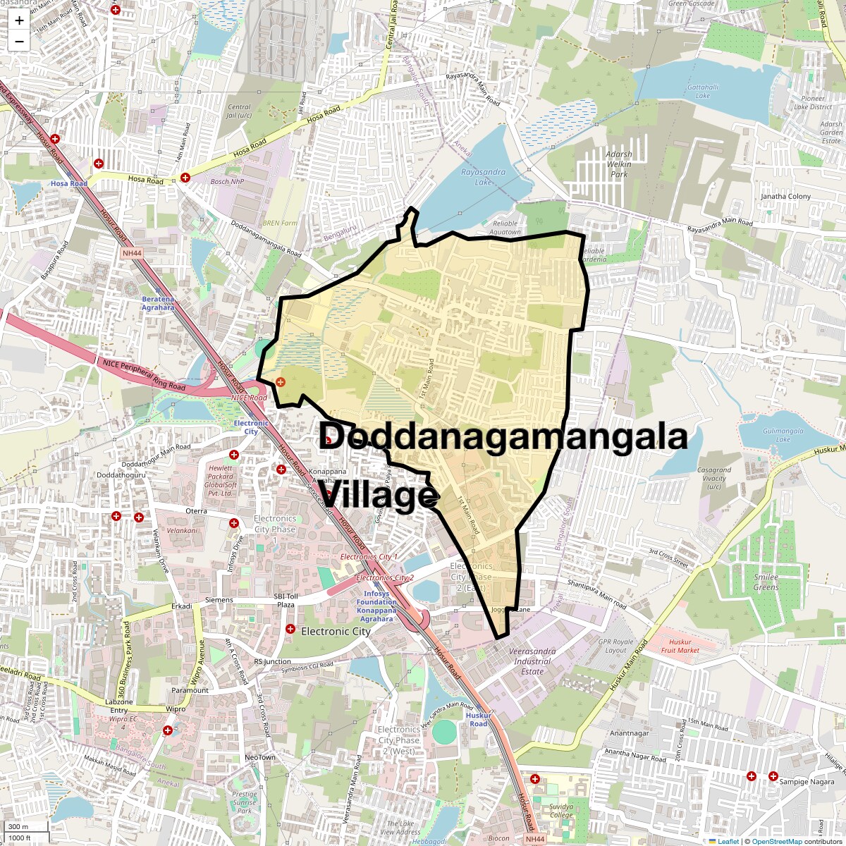 Check Time Travel of Doddanagamangala Village, Bangalore
