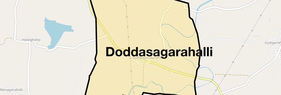 Location Map of Doddasagarahalli, Bangalore