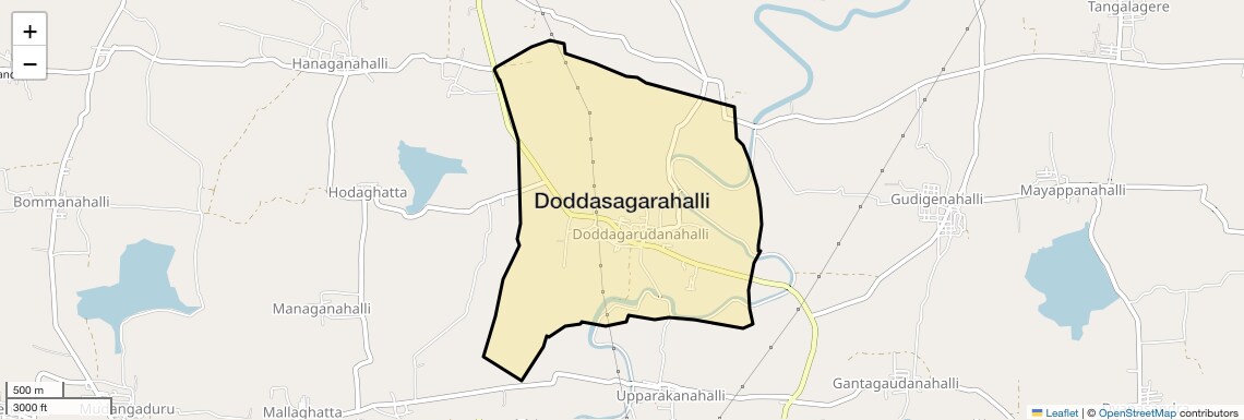 Location Map of Doddasagarahalli, Bangalore