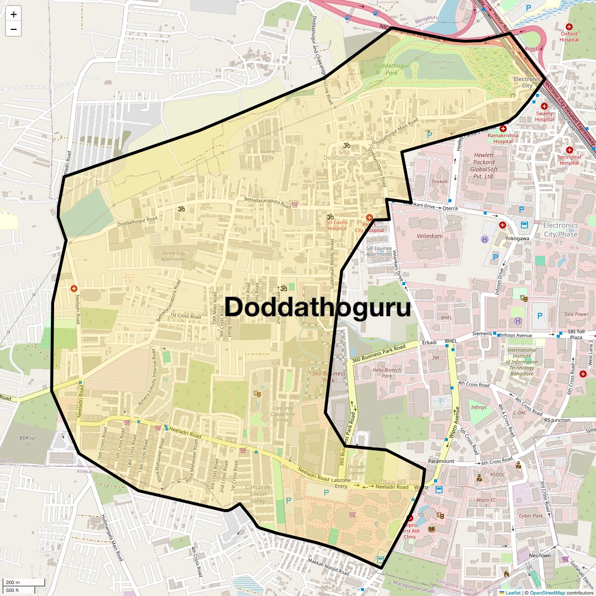 Check Time Travel of Doddathoguru, Bangalore