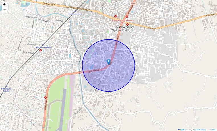 Location Map of Doltala
