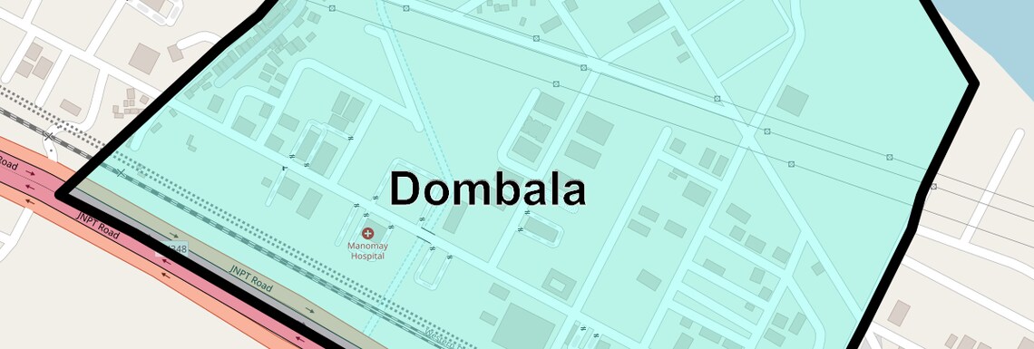 Location Map of Dombala, Navi Mumbai