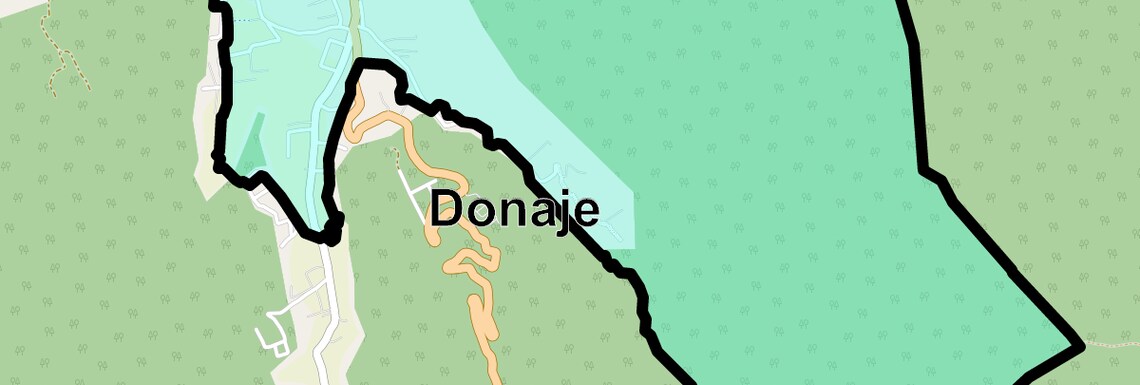 Location Map of Donaje, Pune